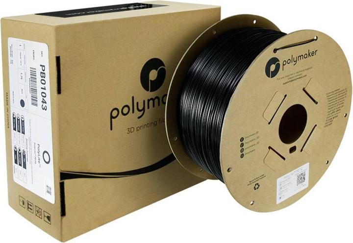 Actual product image Polymaker PolyLite PETG (PETG, 1.75 mm, 3000 g, Black)