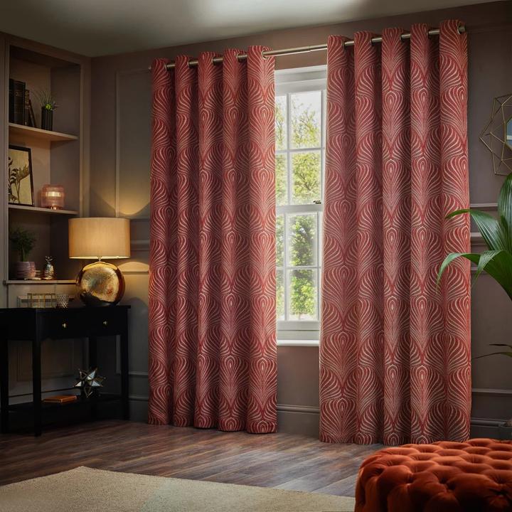 Actual product image Gatsby Jacquard Eyelet Curtains (117 x 183 cm)