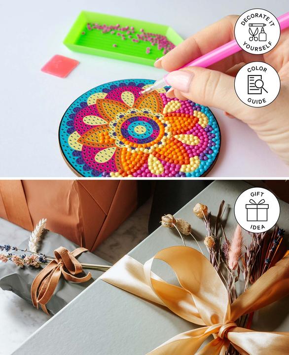 Produktbild I Am Creative Diamond Painting Untersetzer, Landschaft