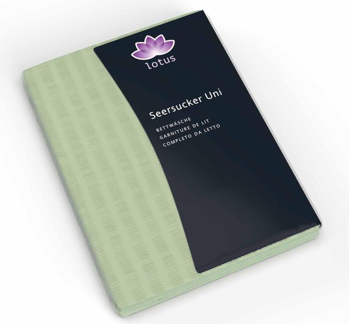 Produktbild Lotus Bettwaren Bettwäsche Satin Seersucker uni (Duvetbezug, 160 x 210 cm)