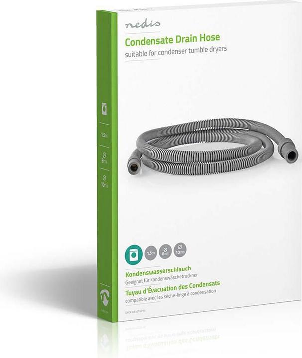 Actual product image Nedis Exhaust air hose 8 mm Rec TA - 10 mm straight 1.5 m