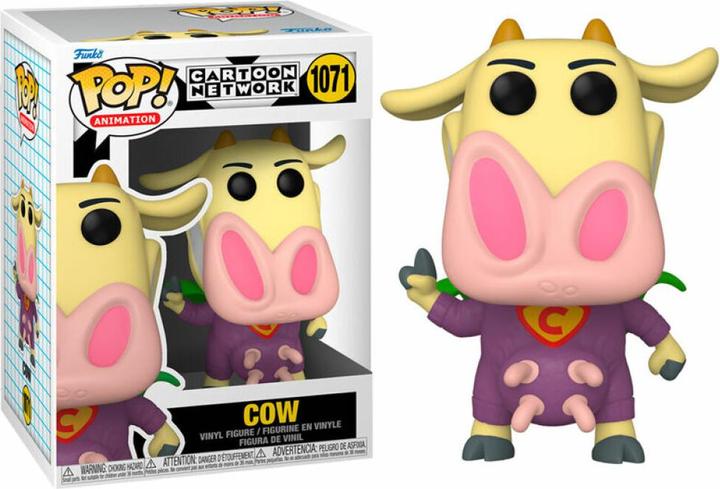Actual product image Funko POP Cartoon Network Cow and Chicken - Superhero Cow