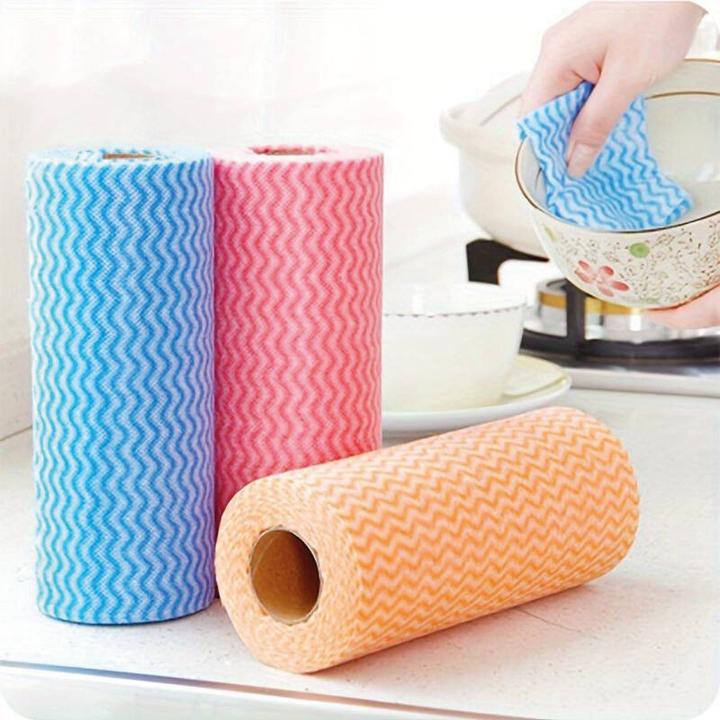Actual product image Hygoclean Spl- & cleaning cloth ECO, on roll, blue (50 pcs.)