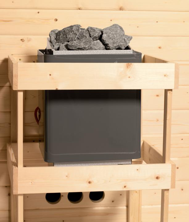 Actual product image Karibu Minja without roof rim (Plug & Play 3.6 KW internal control)