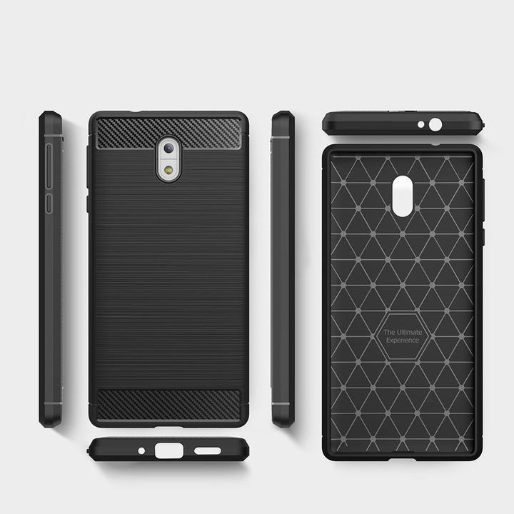 Actual product image König Design Nokia 3 Case Mobile Cover Protective Case Cover Bumper Shell Case Grey (Nokia 3)