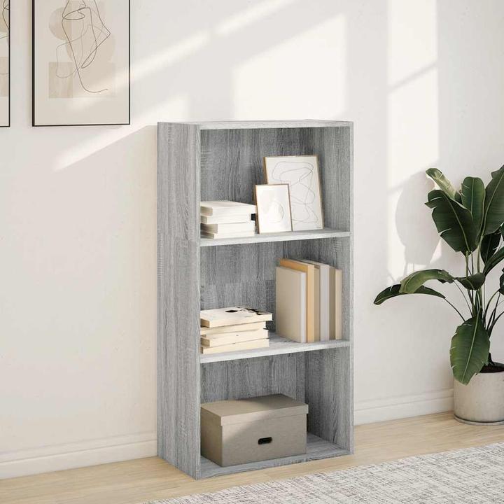 Actual product image VidaXL Bücherregal Regal Standregal Büroregal Aufbewahrungsregal Grau Sonoma (60 x 30 x 114 cm)