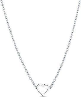 Vuch Romantic steel necklace Heart Vrisan Silver