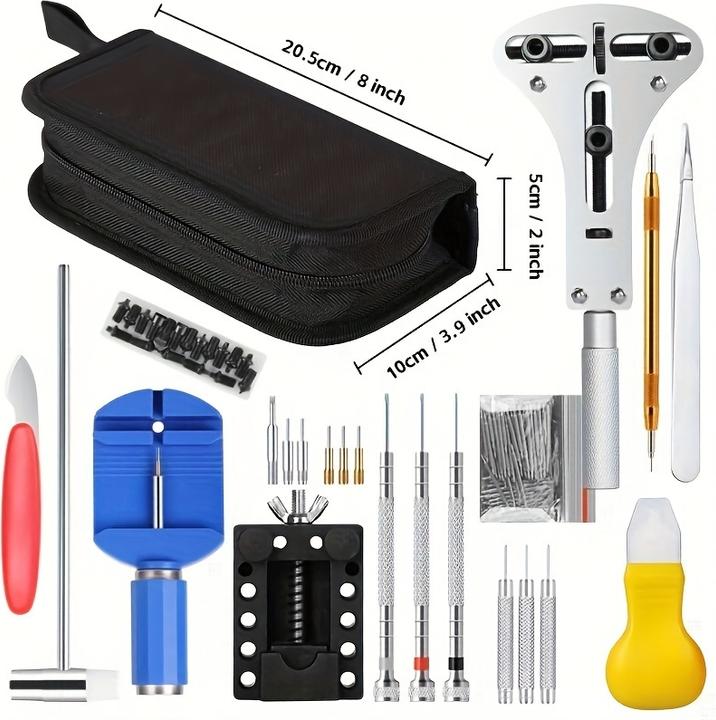 Immagine prodotto PhoneLook Uhren Reparatur Werkzeug Set (147 Teile) Komplettes Uhrenmacher Kit