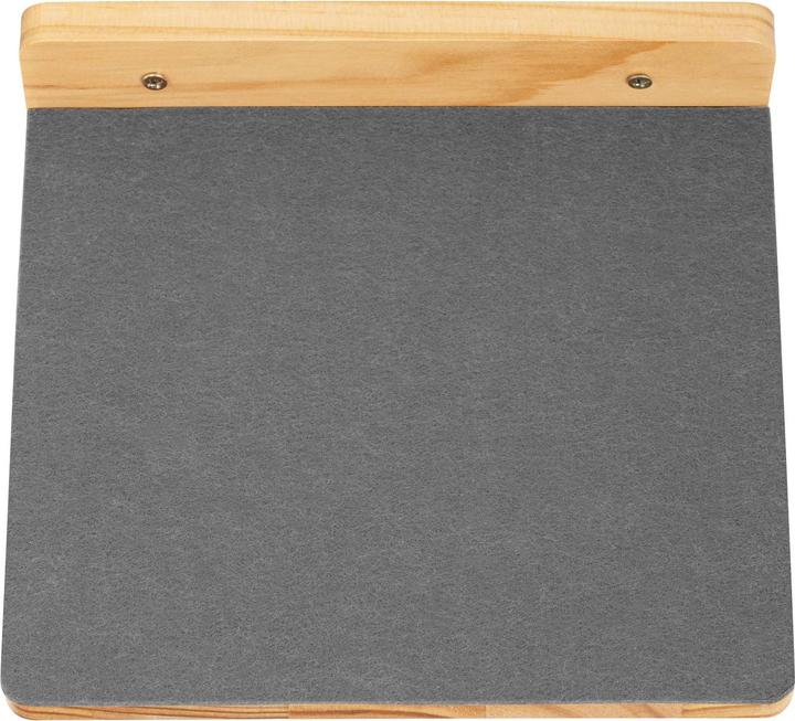Produktbild Wiesenfield Katzentreppe 3 Stufen 22 x 24 x 10 cm Holz Filz Kletterwand Katzenleiter (10 cm, Grau, Holz)