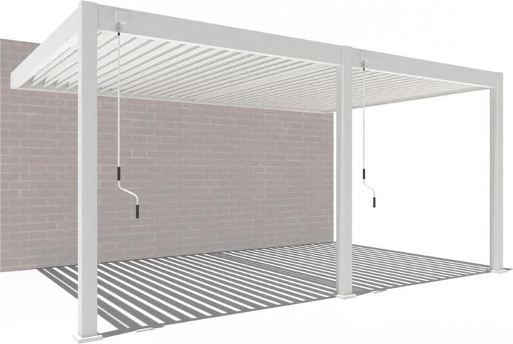 Immagine prodotto Weide Pergola a parete Deluxe Plus 3,6x5,3m Bianco (360 cm, 530 cm)