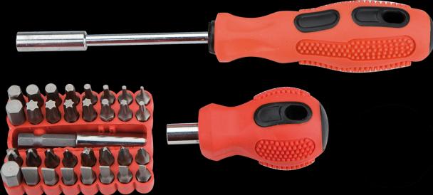 Produktbild TOP Schraubendreher-Bits mit Griff, 35-tlg. im Set