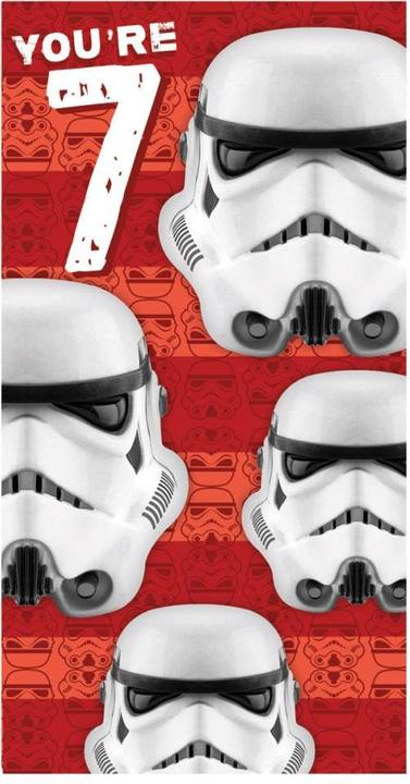 Produktbild Star Wars Grusskarte 7. Geburtstag Karton