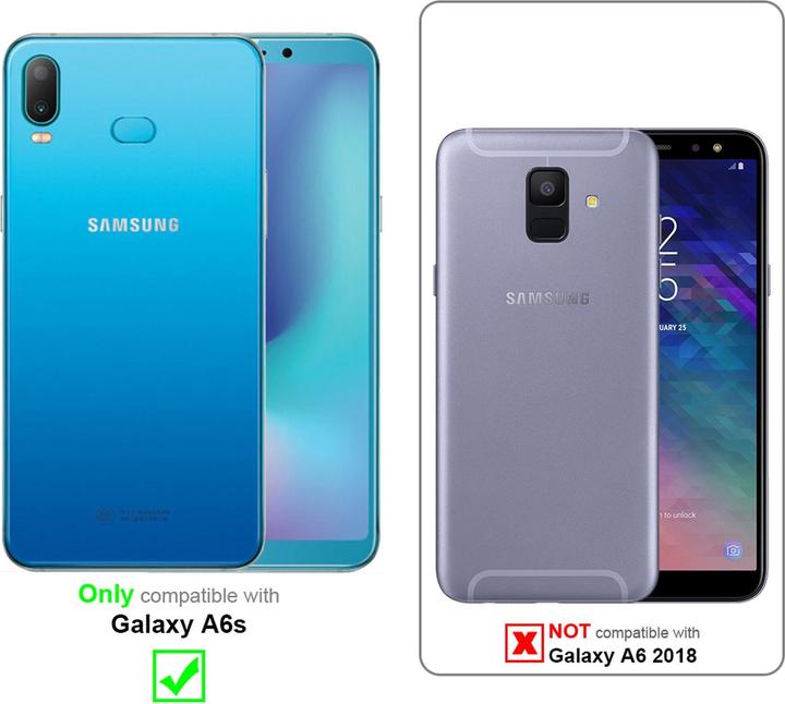 Actual product image Cadorabo Book Invisible Magnet Cover (Samsung Galaxy A6s)