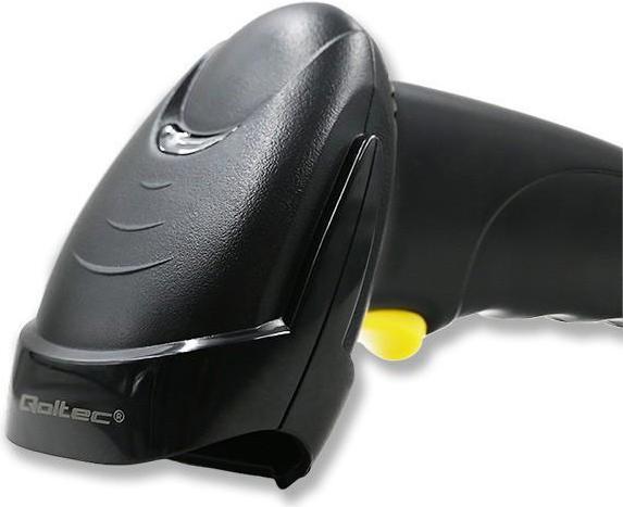 Immagine prodotto Qoltec Scanner laser per codici a barre 1D | USB | Nero (Codici a barre 1D)