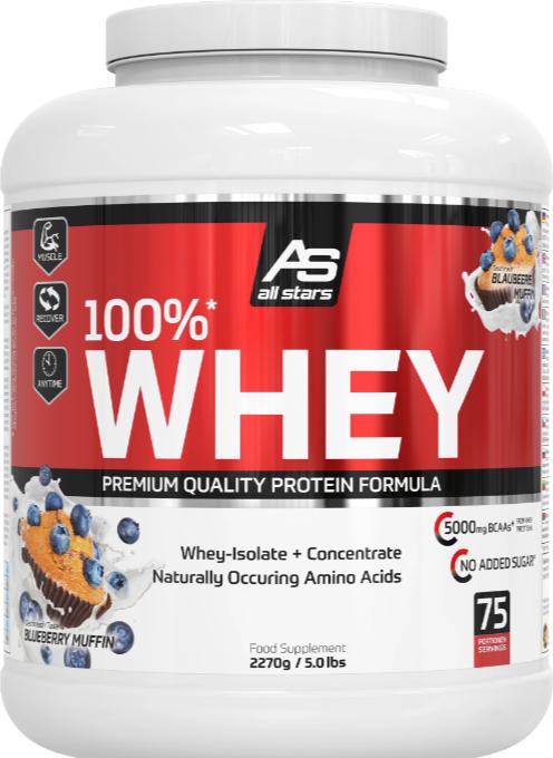 Produktbild All Stars 100% Whey (Blaubeere, 1 Stk., 2270 g)