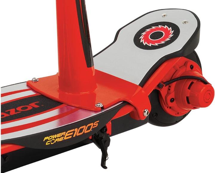 Actual product image Razor E-Scooter Power Core E100S Aluminum Red (17 km/h, 18 km, 120 W)