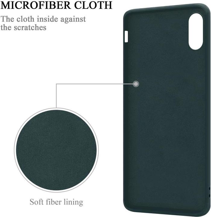 Actual product image Cadorabo Bumper TPU Liquid Ring Silicone Case (Apple iPhone X)
