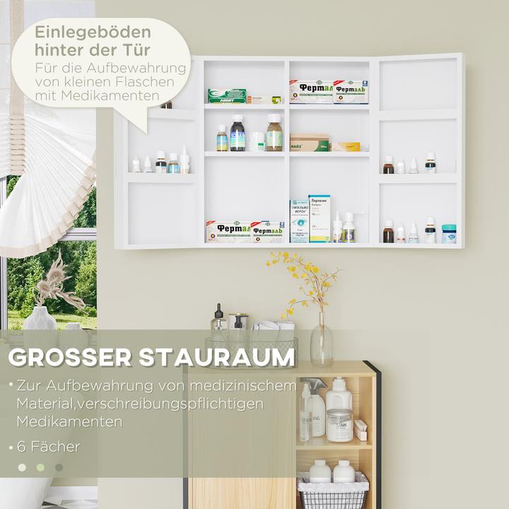 Produktbild Kleankin Medizinschrank (55 x 18 x 60 cm)