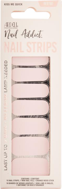 Immagine prodotto Ardell Nail Addict - Strisce per unghie Kiss Me Quick (Utensile per unghie, Grigio/Argento, Bianco)
