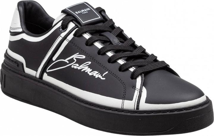 Produktbild Balmain b-court sneakers in leather with "je taime" print color black (41)