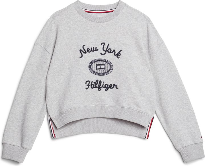 Produktbild Tommy Hilfiger Kids NY Geborduurde Sweater - Girls - Grijs - 10 jaar (10)