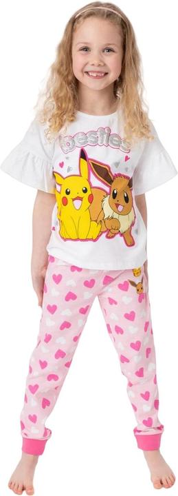 Image du produit Pokémon Pyjama long à volants pour filles Besties Pikachu & Eevee (116)