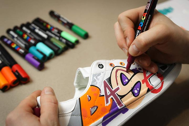 Actual product image Posca Felt-tip pen set (Multicoloured, 24 x)