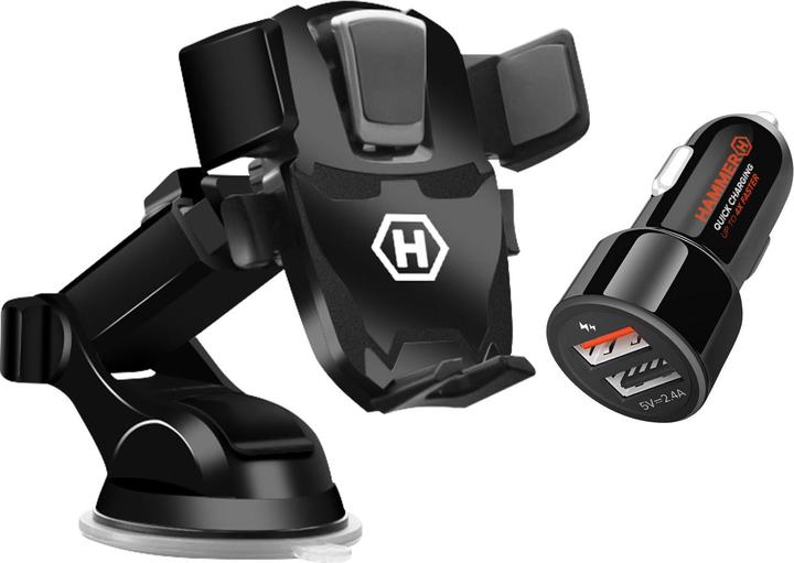 Hammer Fitness Car holder + cigarette lighter charger