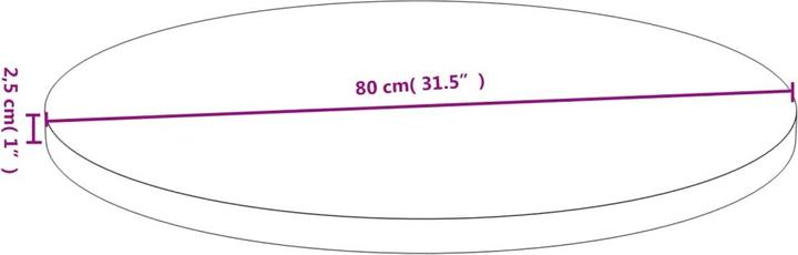 Produktbild VidaXL Douglas (80 x 2,5 cm)