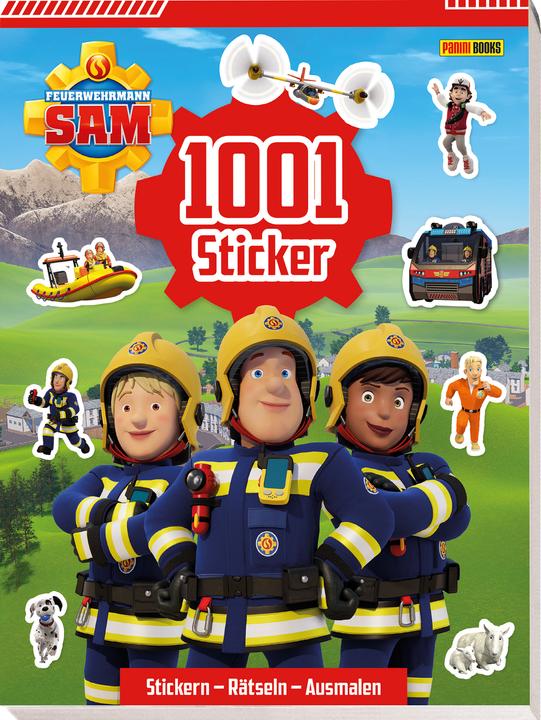 Productafbeelding Panini Brandweerman Sam: 1001 stickers: stickers - puzzels - inkleuren