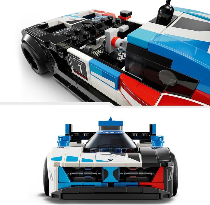 Actual product image LEGO BMW M4 GT3 & BMW M Hybrid V8 racing car (76922, LEGO Speed Champions)