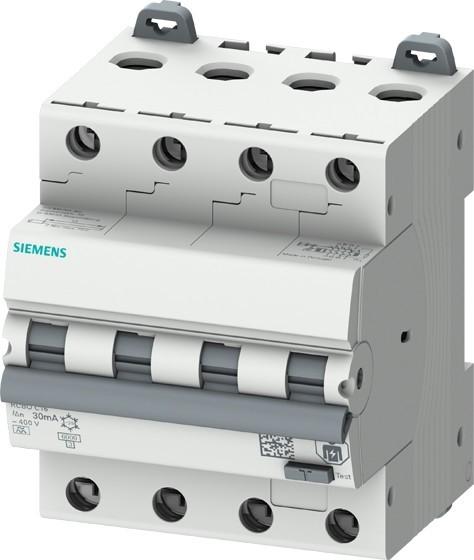 Actual product image Siemens FI/LS circuit breaker C10 3p+N 0.03A A 5SU1346-7FP10