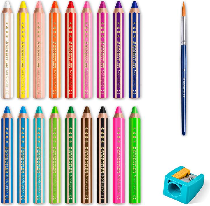 Image du produit Staedtler Crayon Noris jun 18ST (Multicolore, 18 x)
