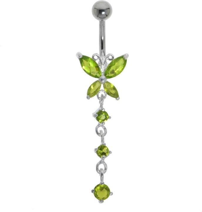 Image du produit Bijouteria Piercing nombril (Acier inoxydable, Argent 925, Cristallin)