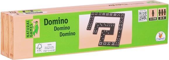 Actual product image Natural games Parlour game Domino (German)