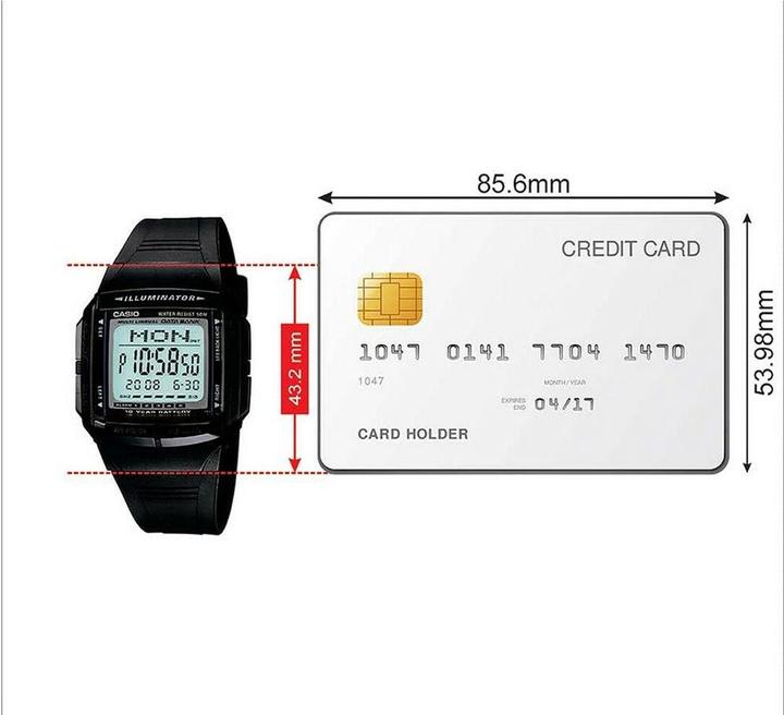 Immagine prodotto Casio Databank - DB-36-1A (Orologio digitale, 37 mm)