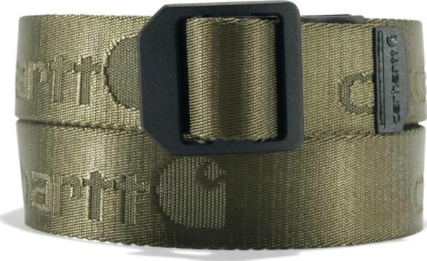 Actual product image Carhartt Pasek nylon webbing ladder lock, green