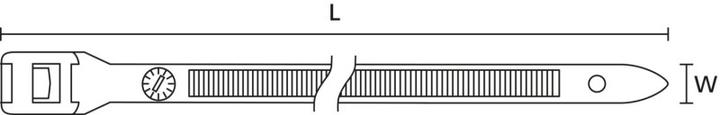 Produktbild HellermannTyton Kabelbinder PA66 Hn-33-S-62 180x9mm Schw (Kunststoffkabelbinder, 180 mm, 100 Stk.)