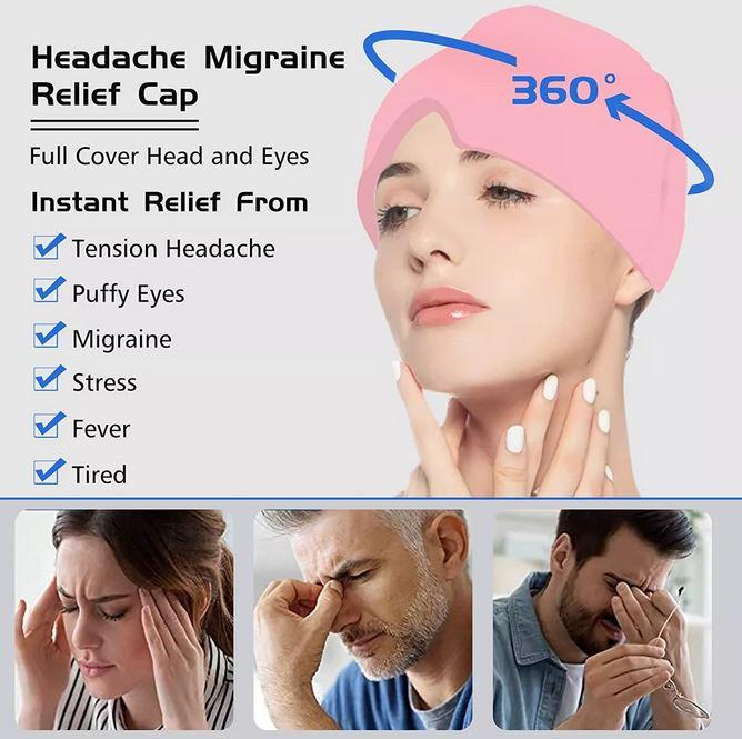 Actual product image PhoneLook Masque / bonnet universel anti-migraine thérapie froid et chaud pour adulte (1 x)