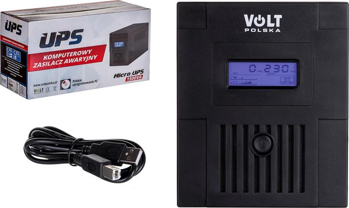 Immagine prodotto Volt Polska MICRO UPS 1500 2x9Ah (1500 VA, 900 W, Interattivo linea UPS)