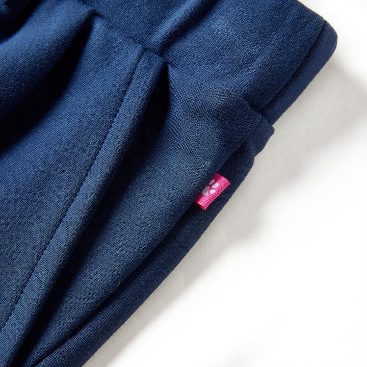 Actual product image VidaXL Children's trousers with wide legs navy blue 116,Material: 65 (116)