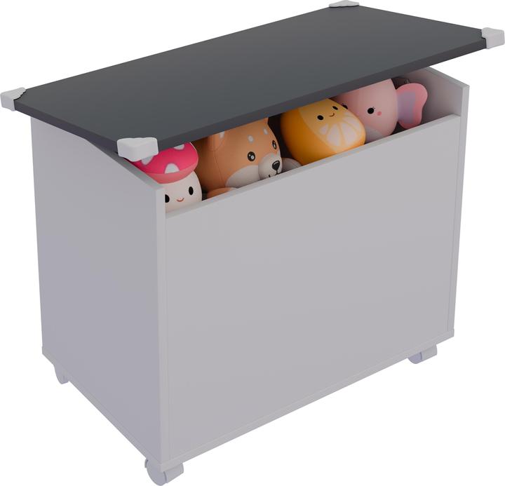 Actual product image VCM Wooden seat chest bench chest Bosula M (68 cm)