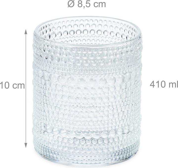 Immagine prodotto Relaxdays 4x bicchieri eleganti (0.41 l, 4 x)