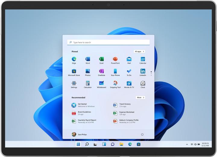 Actual product image Microsoft Surface Pro 8 (13", Core i7-1185G7, 16 GB, 512 GB, Without keyboard layout)