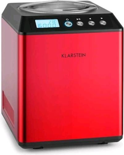 Klarstein Vanilla Sky Ice Cream Maker Red