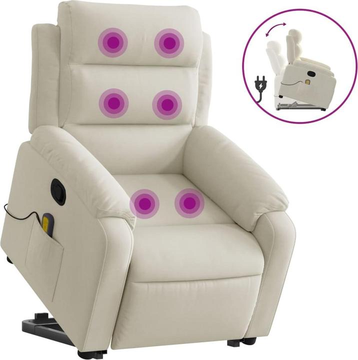 Image du produit VidaXL Fauteuil de massage releveur velours