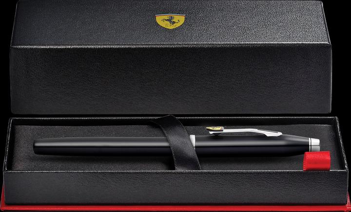 Actual product image Cross Fountain pen Century II Scuderia Ferrari black lacquer F gift box (Black, 1 x)