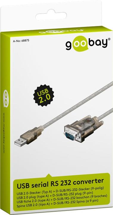 Produktbild Goobay USB seriell RS232 Konverter (1.50 m)