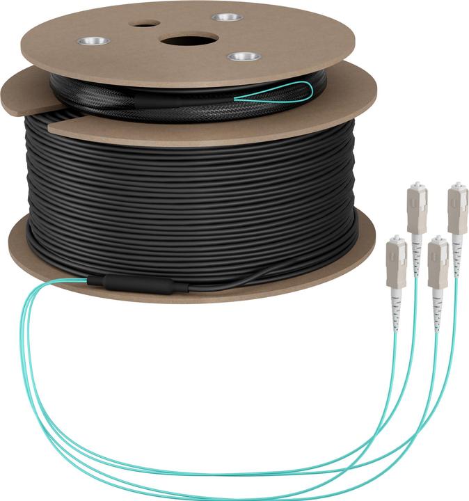 Actual product image EFB Elektronik Trunk cable U-DQ ZN BH OM3 4G 1x4 SC-SC 50m Dca LSZH (50 m)