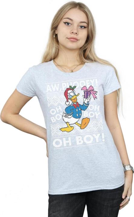 Immagine prodotto Disney Donald Duck Christmas Fair Isle Maglietta Donna (XL)